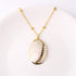 New Boho Conch Shell Amazing Necklace Sea Beach Shell Chain Pendant Elegant Necklace For Women Collier Femme Shell Cowrie Modern Summer Jewelry Bohemian