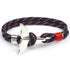 Trendy Anchor Bracelet Whale Tail Shape Men Survival Rope Bracelet Men Male Women Jewelry Simple Hook Bracelts