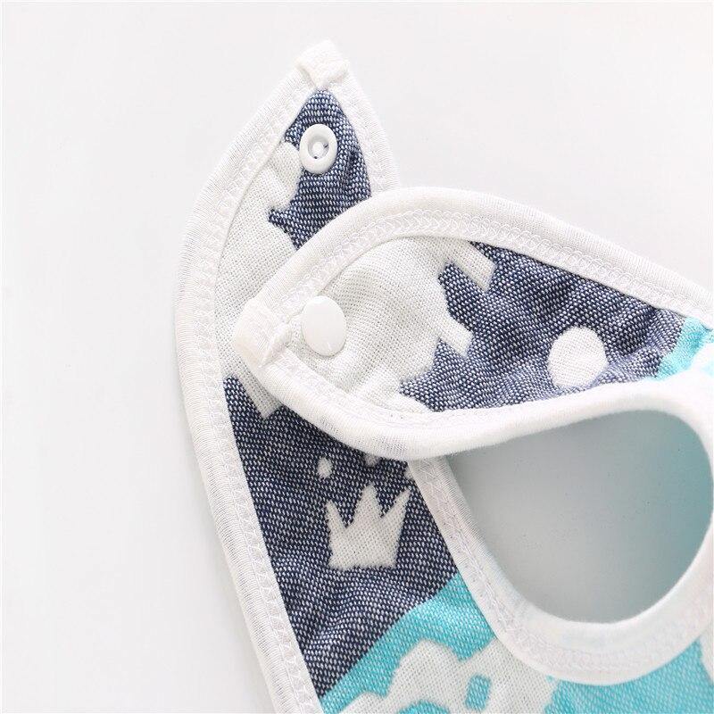 Two sides 100% Cotton Gauze Baby Bibs 6 Layers All Seasons Infant Unisex Clothing Accessories Bibs For Baby and Kids