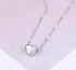 New Arrivals Silver Color  Love Heart Necklaces for Women Wedding Jewelry Long Necklaces Statement Jewelry