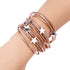 Modern Bohemian Star New Leather Elegant Bracelets Luxury For Women Fashion Pentagram Multi-Layer Wide Wrap Bracelets And Bangles Jewelry