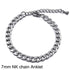 Luxury High Quality Unisex Silver Color Stainless Steel Beach Anklet For Women and Men Luxury Brecelet for Hand or Leg Chain Foot Jewelry