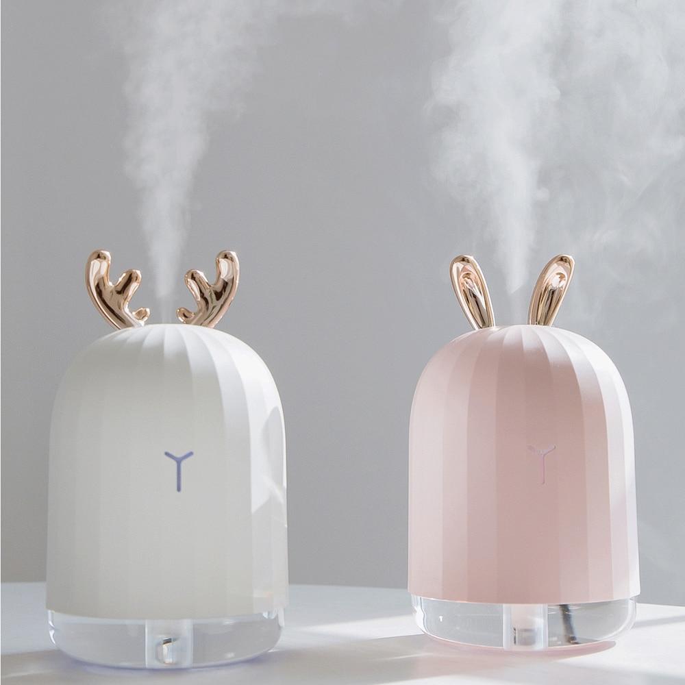 High Quality 220ML Ultrasonic Air Humidifier Aroma Essential Oil Diffuser For Home Car USB Fogger Mist Maker With LED Night Lamp