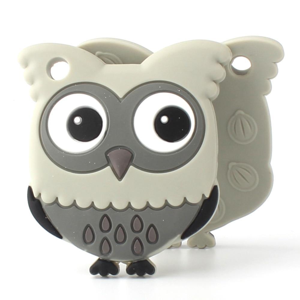 Owl Silicone Teethers Food Grade For Baby Teething  Silicone Beads Teething Toddler Toys For Kids