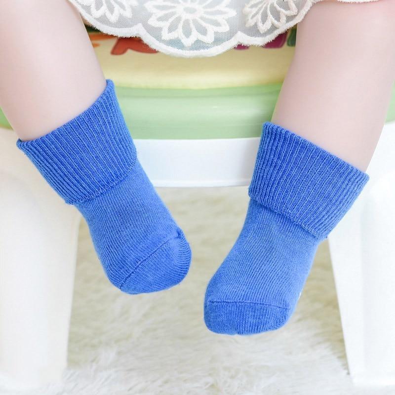 Cotton Baby Candy Color Anti Slip  Soft Kids Floor Socks For Newborn Baby Boy And Girls