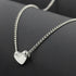 Fashion Elegant Exquisite Pendant Necklace In Luxury Heart Design Gold Sliver Color Simple Jewelry for Women Wedding Style