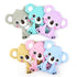 1pc Unique Baby Koala Silicone Teether Teething Chew Toy   Nursing Tool Pendant Food Grade Silicone