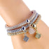 Owl Crystal Heart Bracelet & Bracelet Gold/Silverized Elephant Anchor Pendant Female Rhinestone Bracelet gift