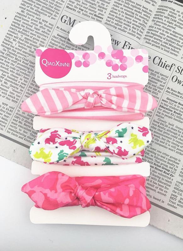 Baby Headband Flower Print Hair Wear for Newborn Baby Girl Headband for Little Girl Headbands Children Bow