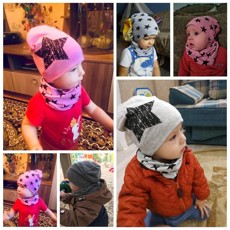 Modern Baby Boys & Girls Hat Scarf Set Beanie Boys Caps with Scarf for Kids In elegant Modern Design