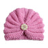 Handmade Knitted Winter Baby Hat for Girls Candy Color Enfant Baby Beanie Turban Hats Newborn Baby Cap