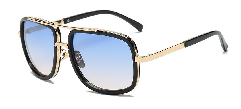 Luxury Square Gold Metal Frame Woman and Man Unisex Top Oversized Big Frame Elegant Sunglasses For Summer  NEW 2020 Edition