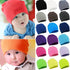 Fashion Kids Flexible Hats Toddler Kids Baby Boy Girl Infant Cotton Soft Warm Hat Beanies Cap For Outdoor Activities