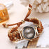 Women Handmade Bracelet Watches New Design Rope Beads Knitting Adjustable Wristwatches Gift For Women and Lady and Girls