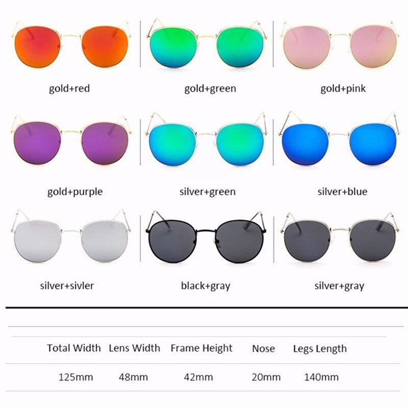 Leon Elegant Unisex Woman and Man Classic Round  Sunglasses Designer Glasses Lady Round Luxury Retro Sunglasses With Vintage Mirror Oculos De Sol Gafas