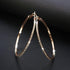 Super Modern NEW 2020 Trend Crystal Style Big Circles Hoop Earrings For Women