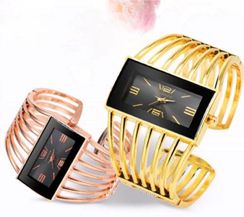 Elegant Womens Watch Luxury Fashion Rose Gold Bangle Bracelet Watch Women Dress Clock Female Lady Saati Girls Wristwatch For Women and Girls