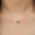 Elegant Zircon Pendant Shiny Modern Choker Luxury For Women Fish-Line Necklace Amazing Jewelry Transparent Invisible Line Fashion