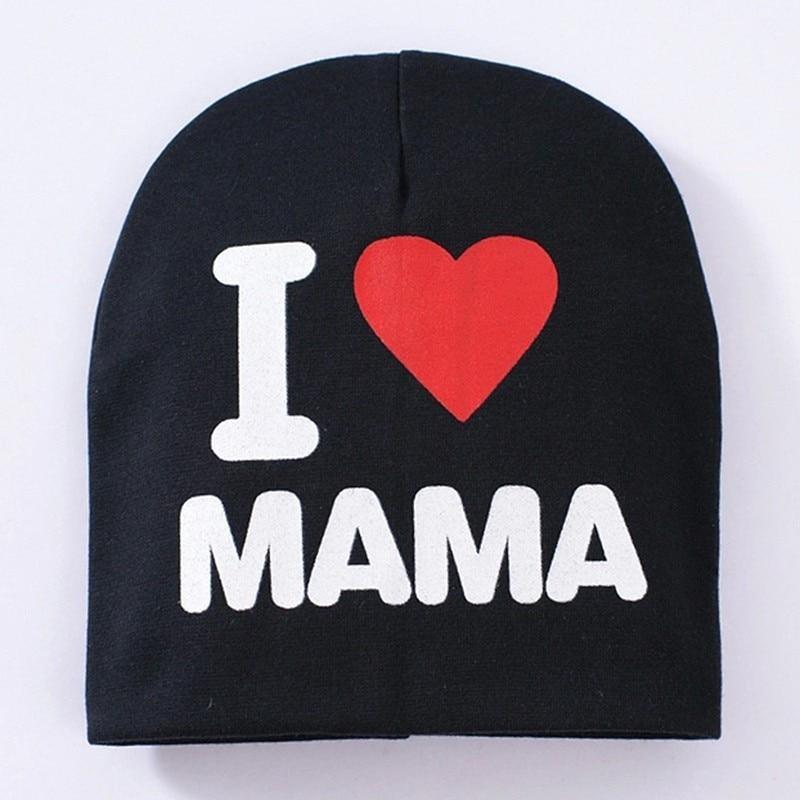 Baby " I Love mama , i love papa"  Cap Children Cap Kids Solid Baby Beanie Hat Fashion Ears Straw In Modern New Design