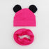 Baby Hat Cotton Ear Cap For Boys And Girls Winter Hat Scarf Set Children Boys Cap Scarf