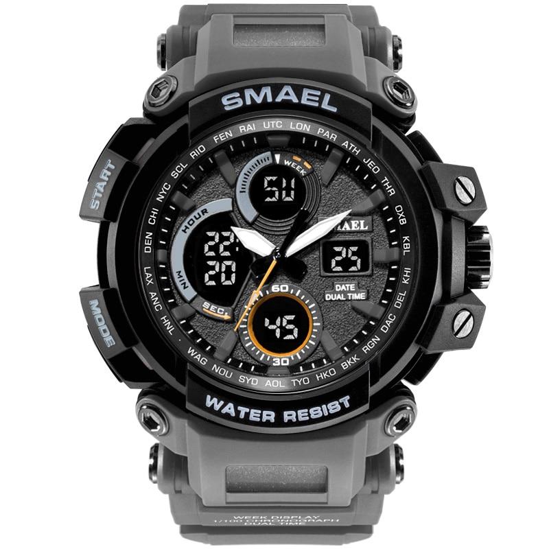 Modern Sport  Waterproof 50M Men Watches With LED Digital Display In Military Armi Relogio Masculino Style