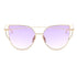 Luxury Vintage Modern Cat Eye Metal High Quality Frame  With Miror Sunglasses For  Women and Lady sunglasses With UV400 Protection