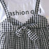 Retro Modern Baby Girl Clothing 0-3Y Casual Toddler Dress Plaid Fake Party Birthday Dress For Girls Between 6-24 Months