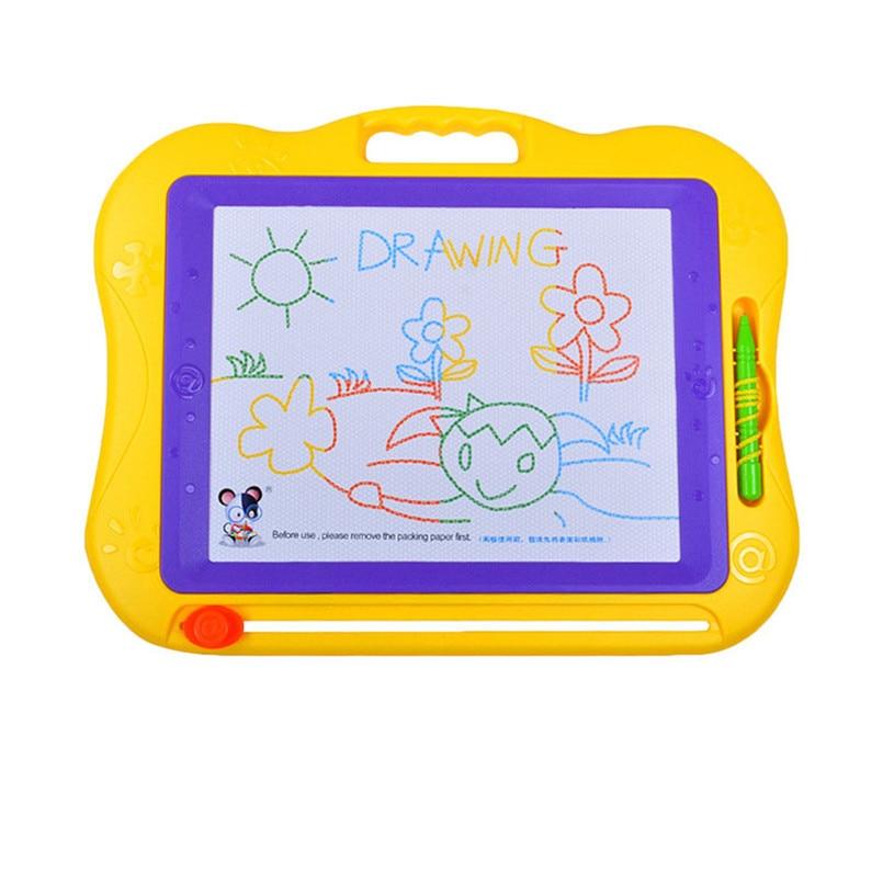 44*38cm Big Size Magnetic Drawing Graffiti Board Toys Kids Sketch Pad Doodle Cartoon Painting With Pen Toy Learning Reusable Toy