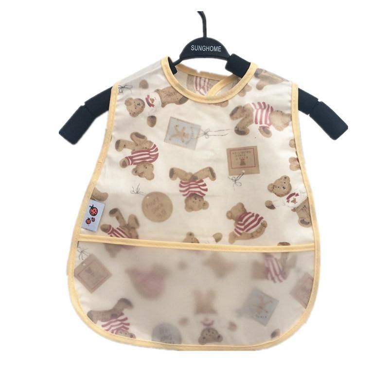 Adjustable Baby Bibs Waterproof Lunch Feeding Bibs Baby Cartoon Feeding Cloth Children Baby Bib for Kids