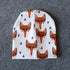 New Cotton Baby Cartoon Print Newborn Hat Elastic Toddler Infant Cap For Girls and Boys Kids