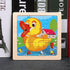 10pcs Of Wood Puzzle Baby Young Children Early Lessons Learned Intelligence Cartoon Animal Puzzle Wooden Toys Education Puzzles