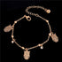 New Arrival Butterfly and Owl Charm Anklet Bracelet For Women Gold-Color Bracelet Foot Chain Ankle jewelry