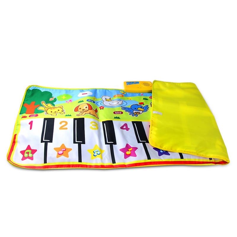 Big Musical Mat Carpet Touch Play Piano with 8 Animals Sound Music Instrument Baby Play Mat Rug Educational Toys For Kids