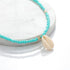 Handmade Shell Pearl Green Rhinestone Shell Choker Necklace for Women In Summer Trendy Style