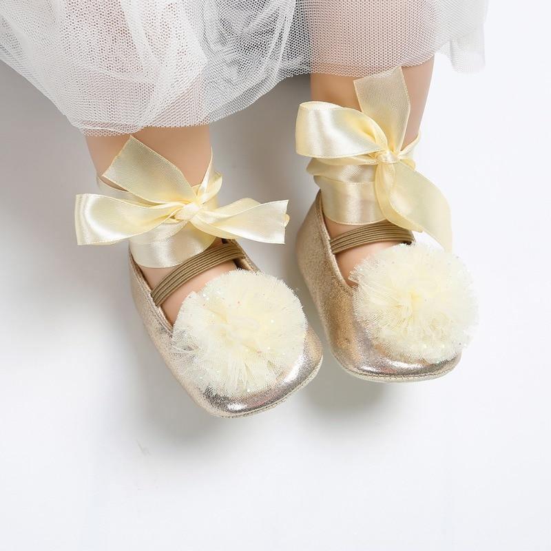 Cute Baby Dance Shoes Toddler Shoes Bow Tie Baby Princess Shoes Dance Shoe Newborn First Walkers 0-18M