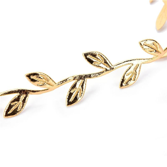 Luxury Modern Gold Silver Leaves Hairbands Summer Hair Accessories Bridal Trendy Jewelry For Mother and  Daughter