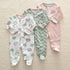 3pcs Set Baby Romper Newborn Sleep suit Flower Baby Rompers Infant Baby Clothes Long Sleeve Newborn Jumpsuits Pajamas for Kids