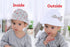 Modern Baby Girls Sun Hat Cotton Baby Hat Kids Child Cap Bowknot Flower Print Bucket Hat Double Sided