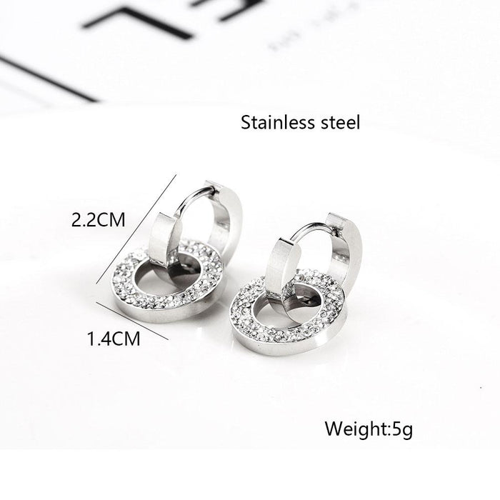 Epic Stud Earrings Luxury Stainless Steel Elegant Jewelry Woman Jewelry Accessories Charm Bohemian Stylish