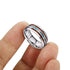 Luxury Handmade 925 Sterling Silver Wood Men Rings Stainless Steel Wood Grain Fashion For  Women Rings In Modern  Jewelry Design