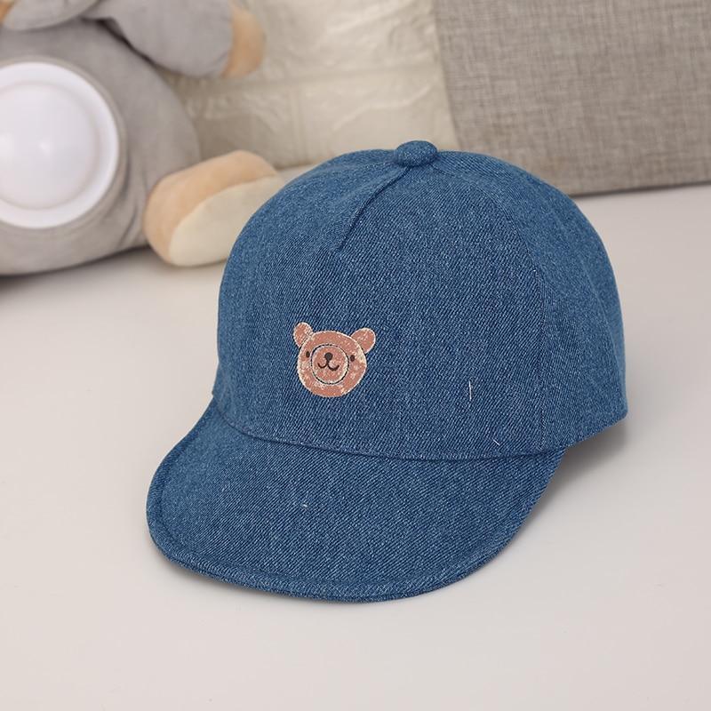 Luxury Summer Newborn Baby Sun Hat Cotton Beret Hat Cartoon Striped Bear Snapback Baseball Cap Baby Hats For girls and Boys Kids