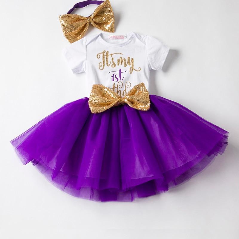 Baby First Birthday Outfits Tutu Tulle for 1 Year Party Fluffy Pink Communion Toddler Christening Gown Dresses For Girls