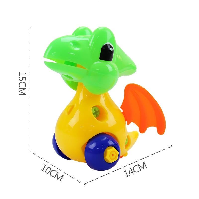 Early Learning Education Screw Nut Group Installed Plastic 3d Puzzle Disassembly Motorcycle Kids Toys for Children Jigsaw