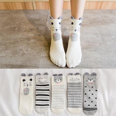 5pairs 100% Cotton Unisex Baby Socks for Girls&boys Children Soft Winter Cute Cartoon Socks Set For Baby