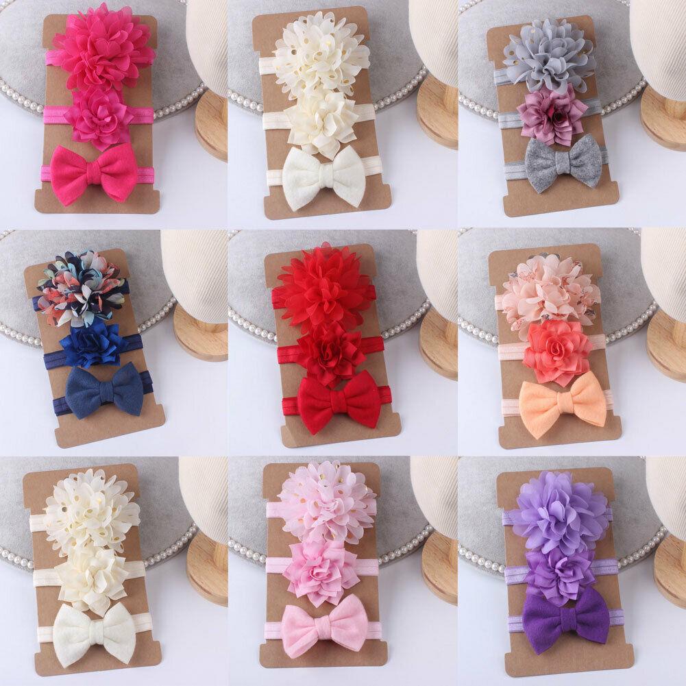 Baby Girls Boys Headbands Toddler Hair Band Solid Newborn Bow Headwear Photo Props Kids Gifts for Kids