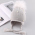 Beautiful Newborn Cute Pearl Winter Warm Knit Pompom Hats Infant Kids Soft Hat For Baby Boy And Girls