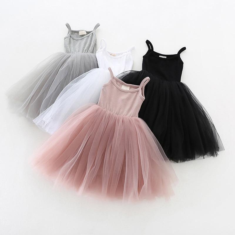 Ballet Luxury Modern Summer Baby Girl Outfit Christening Newborn Gown for Children Kids Dress