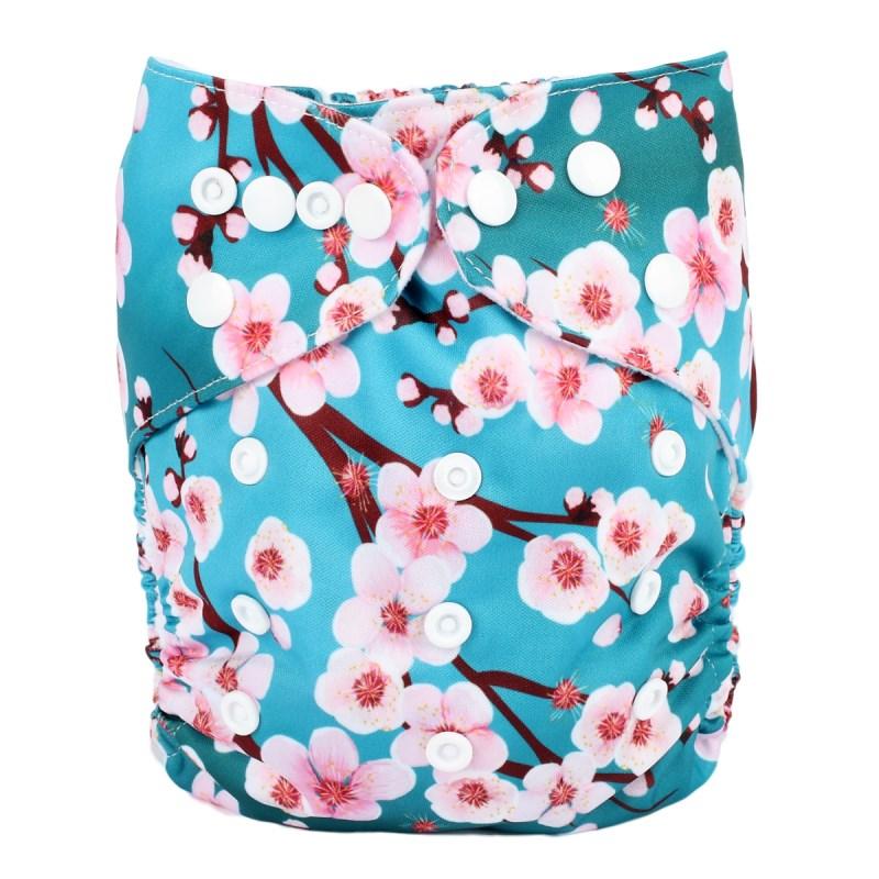 Baby Pocket Cloth Diaper Nappy Reusable Adjustable Washable No Inserts Nappie For Baby In Modern Printed Style