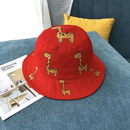 Modern Children's Bucket Hats Cartoon giraffe Sun Hat Girls Boys Outdoor Beach Hat Camping Fishing Cap For Girls and Boys