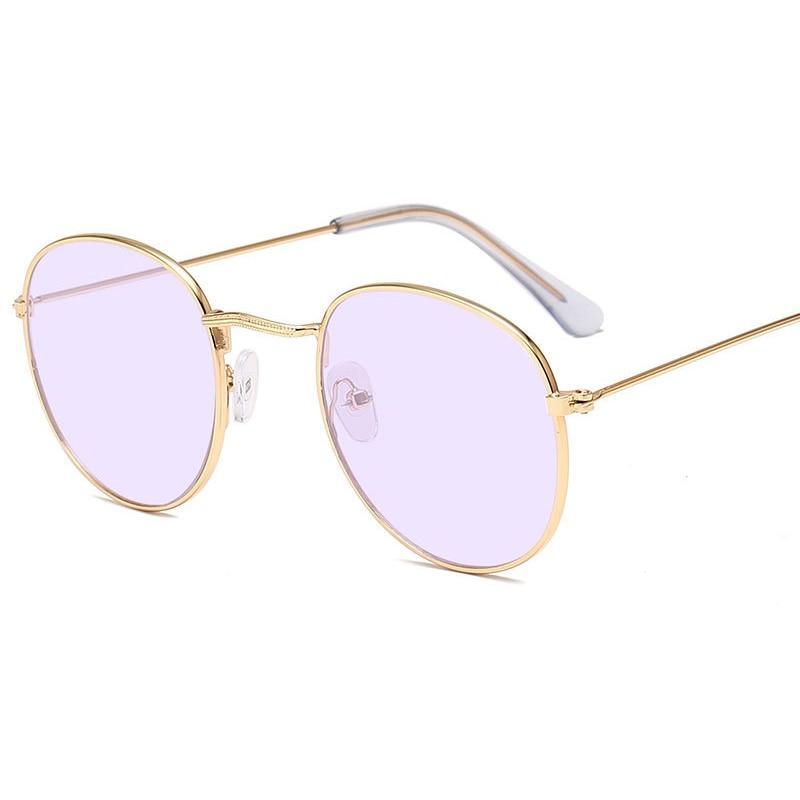 Luxury Leon Classic Small Round Unisex Sunglasses For Women and Men Mirror Sun Glasses Vintage Style With UV400 Protection